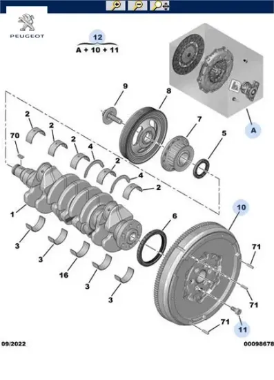 DEBRİYAJ+VOLAN KİT 207-208-2008-308-308T9 DV6C resmi