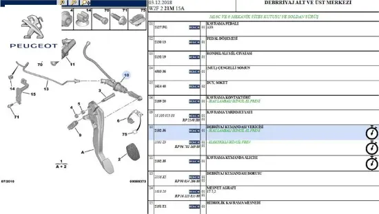 DEBRİYAJ ÜST MERKEZ  508-C5 resmi
