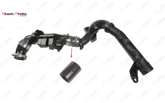 TURBO BORUSU HORTUMU PLASTİK BORU HARİÇ OK İLE GÖSTERİLEN HORTUM C4 JUMPY 308 EXPERT 2.0 HDI 09> resmi