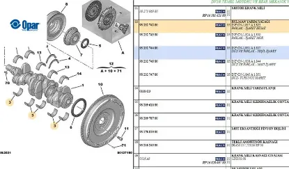 ANA YATAK 3008 DV5RC ( 5 ADET ALINIZ ) resmi