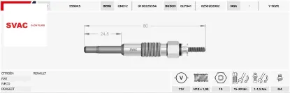 ISITMA BUJİSİ  DUCATO-BOXER-MASTER 2.8HDI/11V resmi