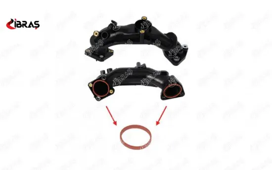 EMME MANİFOLD BORU CONTASI  2008-301-308-3008-508-5008-PARTNER-RIFTER-FIESTA  1.4/1.5/1.6HDI/TDCI resmi