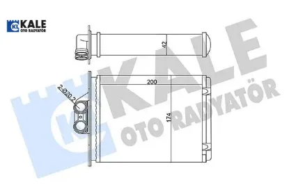 KALORİFER RADYATÖRÜ  VECTRA A/B  96-02 resmi