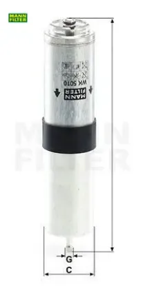 MAZOT FİLTRESİ      E90 316D-318D-320D 05-E84 X1 09-> resmi
