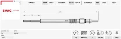 ISITMA BUJİSİ DOBLO-PUNTO-ASTRA-CORSA 1.3JTD/CTD/ resmi
