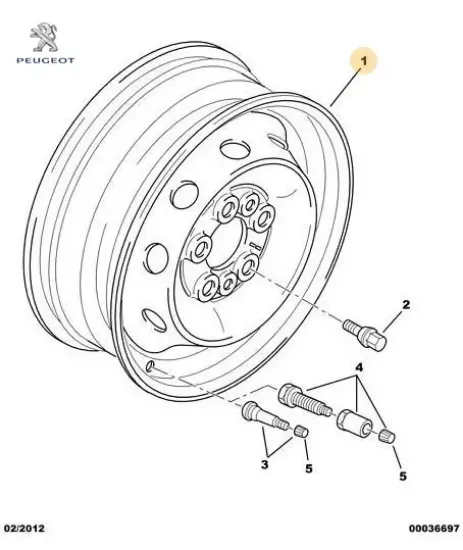 Jant 1400 Kg Boxer Peugeot 5401.A1 resmi