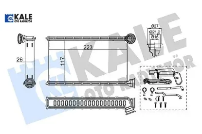 KALORİFER RADYATÖRÜ 108-C1 II-AYGO 1.0-1.2 14> resmi