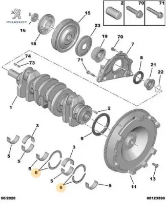 AY YATAK BOXER 2.0 HDi  DW10FUD EURO 6 ( 2 ADET ALINIZ ) resmi