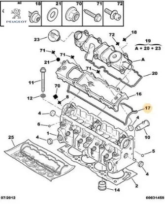 KÜLBÜTÖR KAPAK CONTASI PARTNER-206 DW8 resmi