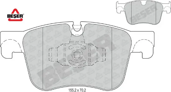 Erp Fren Balatasi Ön  3008-508-5008-partner-rifter Beşer  1623162380  OPEL, TOYOTA, PEUGEOT, CITROEN, DS 4371 resmi