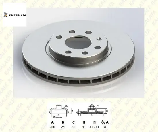 FREN DİSK AYNASI ÖN     CORSA C-COMBO C-MERIVA  1.3/1.6/1.7   2004-> resmi
