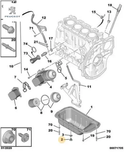 KARTER TAPASI 307-406-C4-PARTNER DW10TD-DV6DTED resmi
