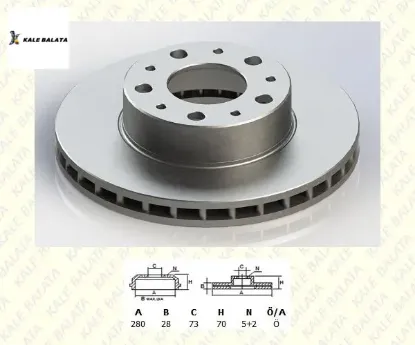 ÖN FREN DİSK AYNASI 280mm BOXER III -DUCATO 1.4 06 resmi
