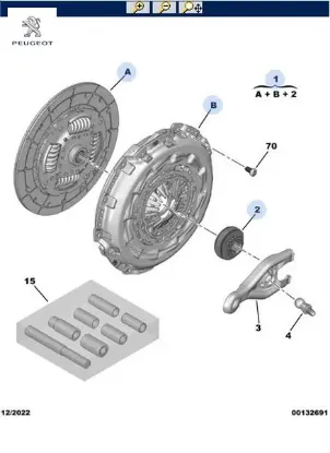 DEBRİYAJ BASKI PLAKA  BOXER IV/EURO6 DW10FU resmi