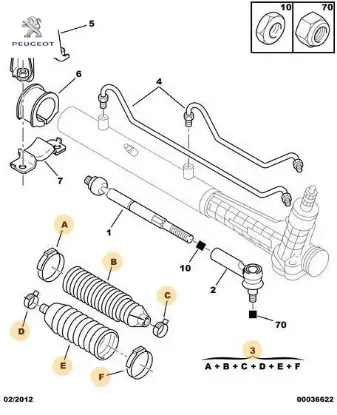 HİDROLİK DİREKSİYON KÖRÜK TM.TAK. BOXER resmi