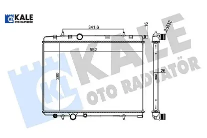 RADYATÖR SU OTOMATİK 206-307-C4 1.6-2.0 16V-1330.F resmi