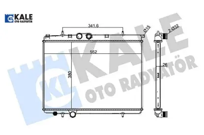 RADYATÖR 1 SIRA ALB SİS. 206 1.9D-2.0 Hdi-1330.53- resmi