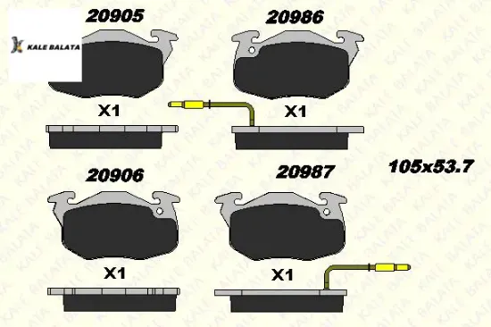 ÖN FREN BALATASI R9 YM-R19-EXPRES-SAXO 106 306 405 resmi
