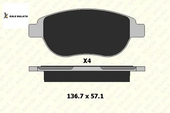 ÖN FREN BALATASI 206-307-C3-C4-XSARA resmi