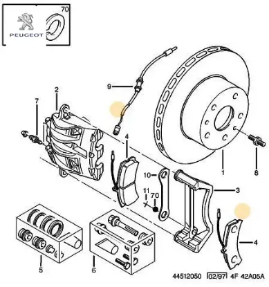 ÖN FREN BALATASI BOXER-DUCATO 2.5TD/2.8HDI resmi