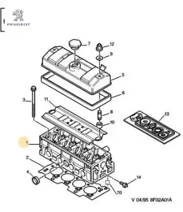 SİLİNDİR KAPAK CONTA 106-206-306-TU5JP resmi