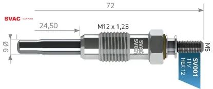 ISITMA BUJİSİ   J9-BOXER-PARTNER 1.9/ 2.5D 11V resmi