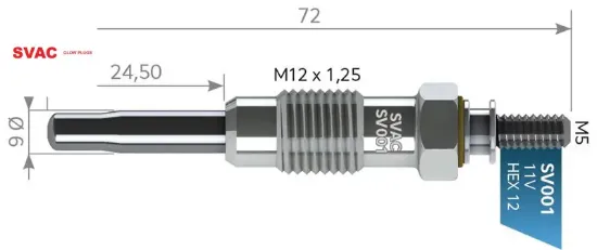 ISITMA BUJİSİ   J9-BOXER-PARTNER 1.9/ 2.5D 11V resmi