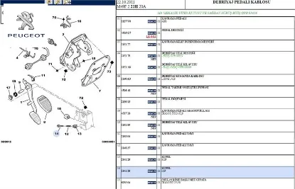 DEBRİYAJ PEDALI KÜPELİ ALT    PRT resmi