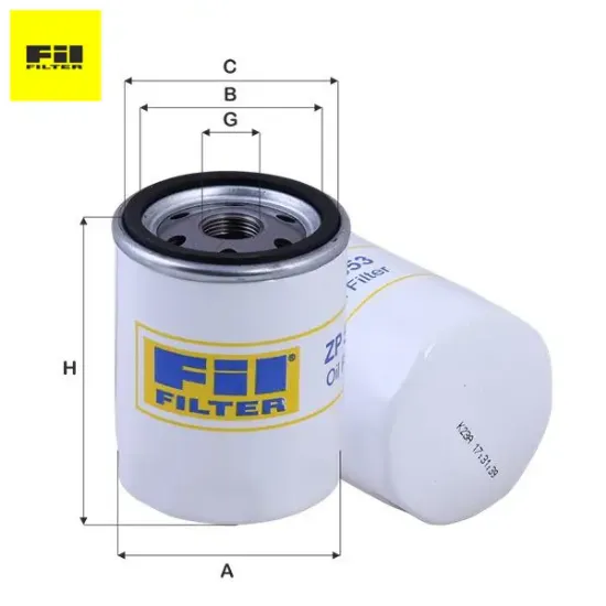 Yağ Filtresi Expert I/ii Fil Filter  1608076280/ 1109.K8/ W713/ 16/  FIAT, ALFA ROMEO, CITROEN, LANCIA ZP553 resmi