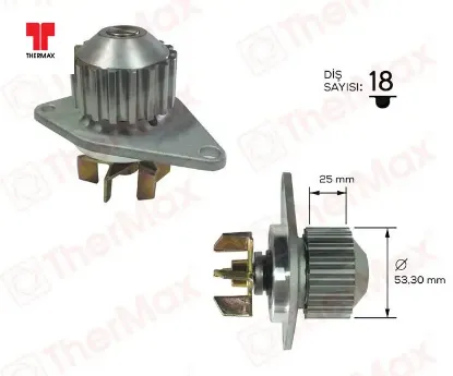 DEVİRDAİM POMPASI  1007-106-206-206+-207-306-307-BIPPER  1.4İ TU3A/TU3JP resmi