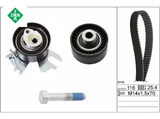 EKSANTRİK GERGİ SETİ P307-308-407-508-607-EXPERT C4-C5-C8 JUMPY SCUDO FOCUS II-C-MAX 2.0D-2.0HDI resmi