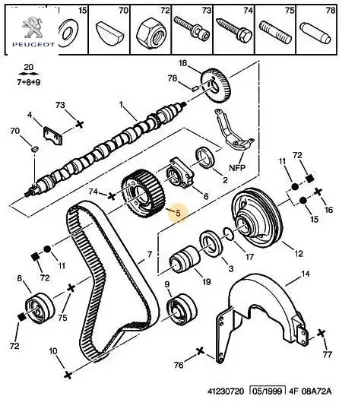 EKSANTRİK DİşLİSİ DJ5-DJ5 resmi