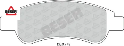 ÖN FREN BALATASI 206-301-PARTNER-BOXER III ARKA resmi