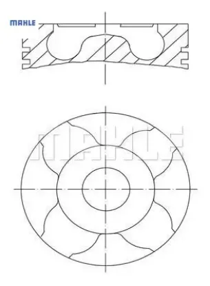 PİSTON SEGMAN 75,00mm-0,20 Kısa 206-308 1.6HDI 16V resmi
