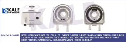YAĞ SOĞUTUCU 206-307-PARTNER II-BOXER II 2.0HDI resmi
