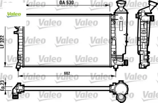 RADYATÖR SU KAPAKSIZ KLİMALI    106-106 GTI-SAXO-SAXO VTS TU5JP/TU3JP/TU5J4 1.4/1.6 16V 96> resmi