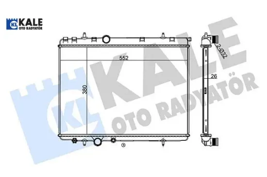 RADYATÖR 1 SIRA ALB SİS. 206-307 XSARA 2.0i 16V-13 resmi