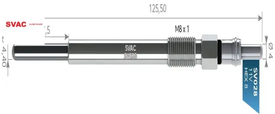 ISITMA BUJİSİ 206-307-308-PARTNER-BIPPER 1.4/1.6 resmi