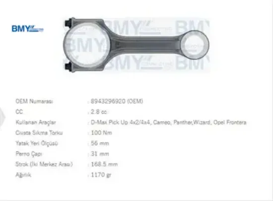 PİSTON KOLU   PREMIER 2.8D resmi