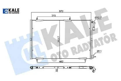 KLİMA RADYATÖRÜ 206 resmi