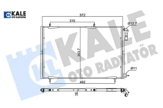 KLİMA RADYATÖRÜ 206 resmi