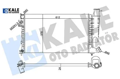 RADYATÖR SU 306-XSARA 97-05 resmi