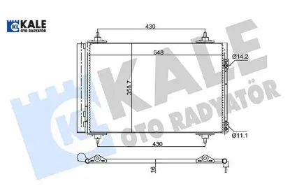KLİMA RADYATÖRÜ 307-308-RCZ-5008-3008-TEPEE resmi