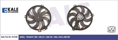 FAN MOTORU 206-206+ 1.4HDI- ET3J4 250W 385mm AC resmi