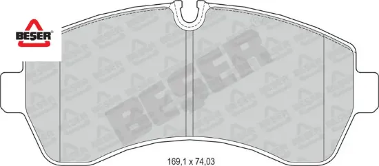 ÖN FREN BALATASI CRAFTER ÇİFT TEKER 2.5 TDI 06-> resmi