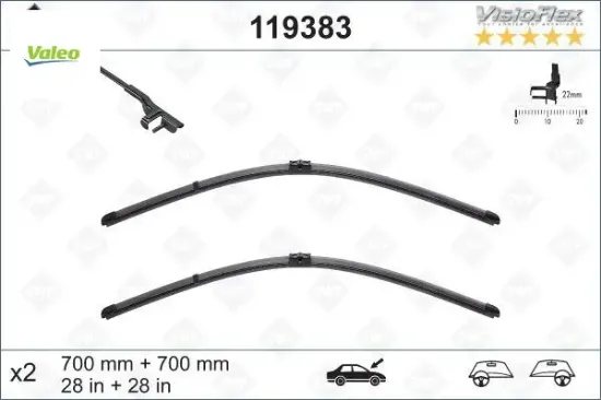 SİLECEK SÜPÜRGESİ 700/700mm TOURAN-SHARAN resmi