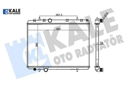 RADYATÖR 1 SIRA 407-C5 1.6HDI-2.2 16V-1330.V3-KALE resmi