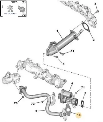 EGR VANA CONTASI    BOXER III-TRANSIT V347 2.2HDI/TDCI  2006-> resmi