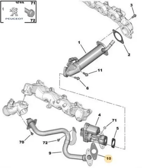 EGR VANA CONTASI    BOXER III-TRANSIT V347 2.2HDI/TDCI  2006-> resmi