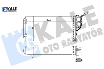 KALORİFER RADYATÖRÜ 307 1.4-1.6HDI 03-05 OTOM.KLİM resmi